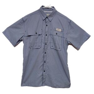 Magellan Outdoors Men's Blue Casual Fishing Shirt